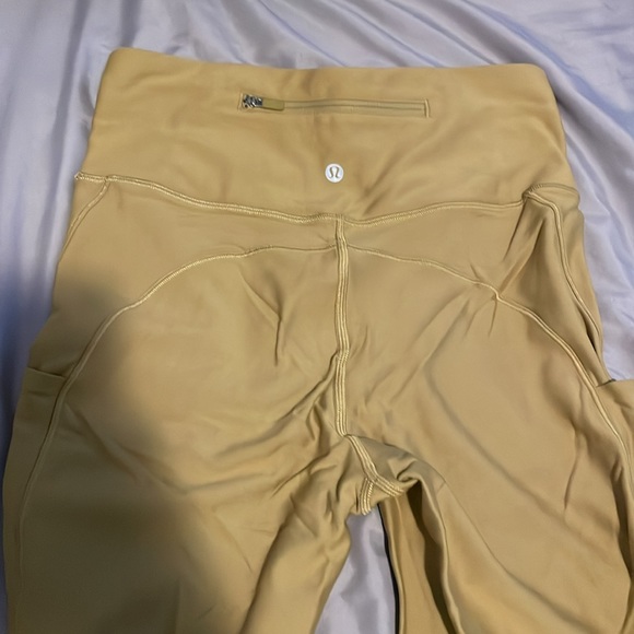 Mustard yellow fleece leggings - Picture 4 of 10